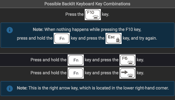 Sådan tænder du bærbar tastaturlys og aktiverer tastaturbaggrundsbelysning på Windows 10