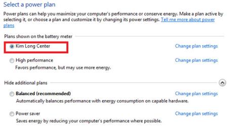 Kako izbrati načrt porabe energije v sistemu Windows 10