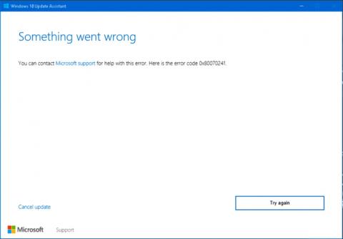 Fel 0x8007042b vid uppdatering av Windows 10 april 2018 och hur man fixar det