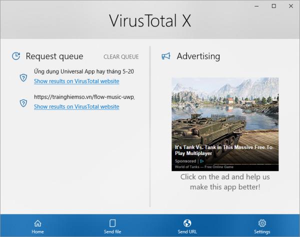 Tjek nemt filsikkerheden fra Windows 10 desktop med VirusTotal X