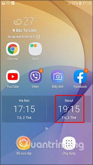 Kako prikazati 2 vremenske zone na Samsung telefonima