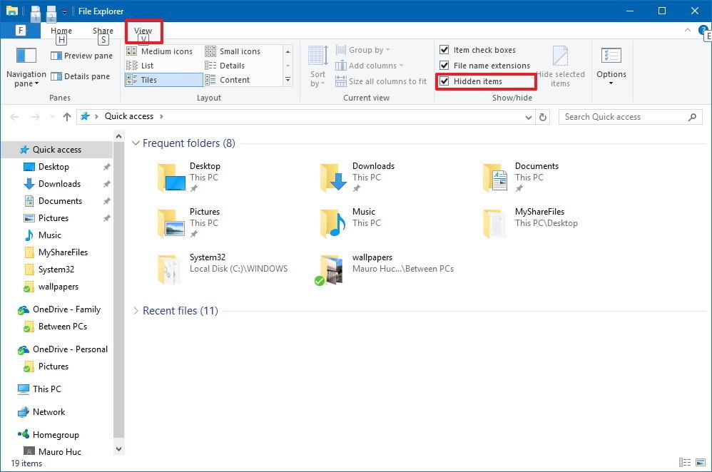 Backup Start Menu stillingar á Windows 10