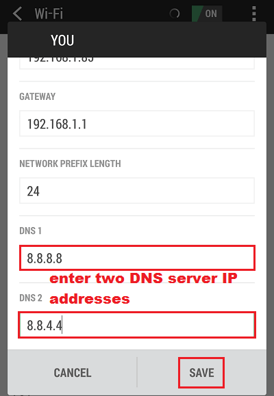 Instruktioner til ændring af DNS-server på Windows, Mac, iOS og Android