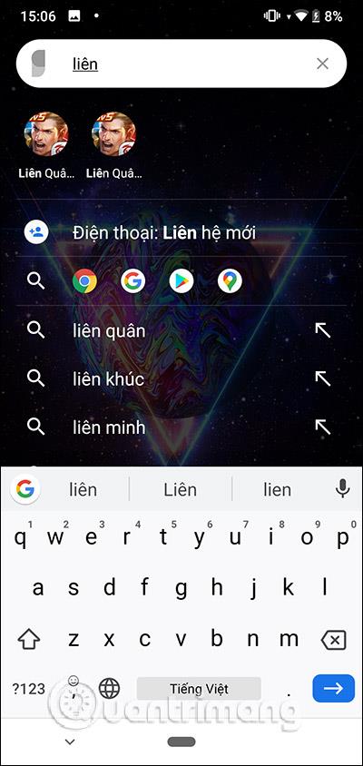 Jak vytvořit vyhledávací panel Android pomocí Sesame