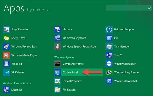 Sådan åbner du Kontrolpanel på Windows 10, 8.1, 7