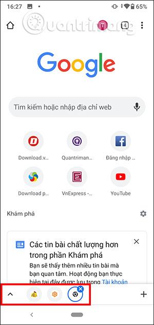 A lapcsoportok engedélyezése a Chrome Android lapcsoportjai között