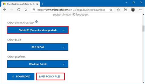 Microsoft Edge Group Policy -mallin asentaminen Windows 10:een