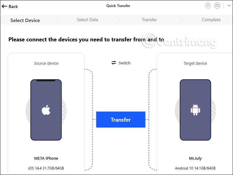 Kā izmantot PhoneTrans, lai pārsūtītu iPhone datus uz iPhone, Android