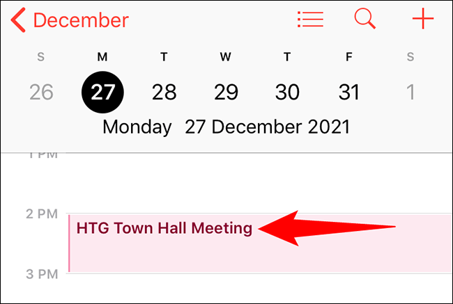 Як видалити події календаря на iPhone