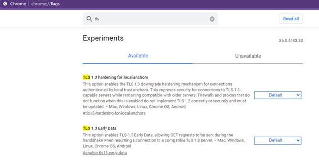 Hvernig á að virkja/slökkva á TLS 1.3 í Windows 10