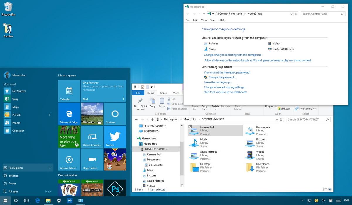 Leiðbeiningar um uppsetningu og umsjón heimahóps á Windows 10