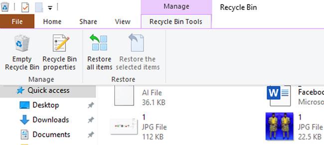 4 måter å gjenopprette filer fra papirkurven i Windows 10