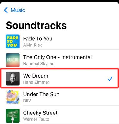 Kā mainīt jubilejas albuma fona mūziku iPhone tālrunī