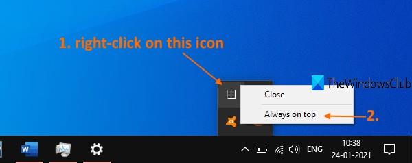 Sådan indstilles Task Manager til altid at flyde over andre applikationer på Windows 10