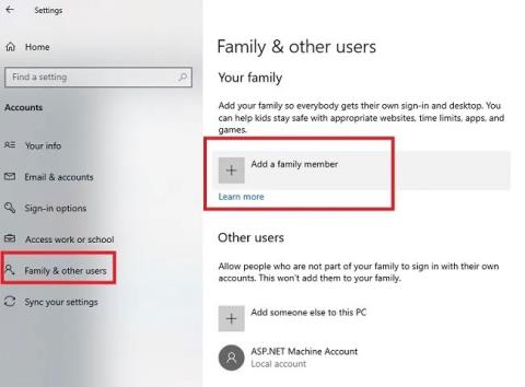 Как да настроите функциите на Microsoft Family Safety в Windows 10