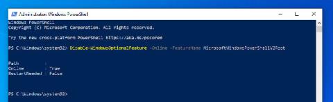 Jak úplně zakázat PowerShell 2.0 ve Windows 10