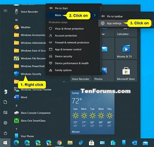 Slik tilbakestiller du Windows Security-applikasjonen i Windows 10