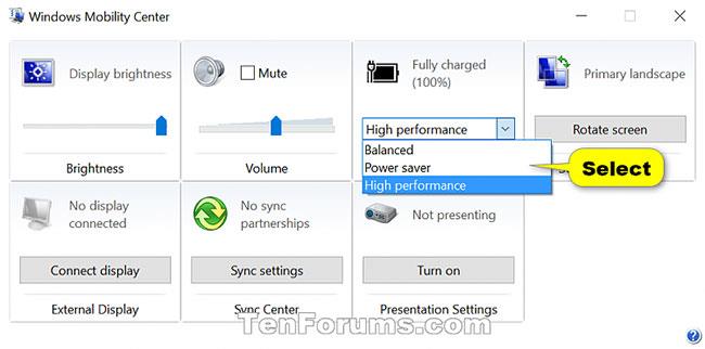 Hur man väljer Power Plan i Windows 10