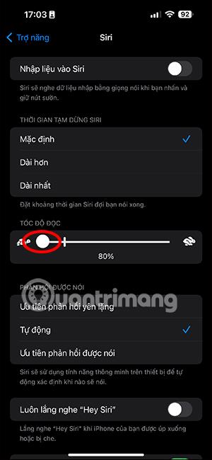 Sådan justeres Siri iPhone talehastighed