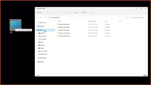 Pokyny, jak přenést tento počítač na plochu v systému Windows 11