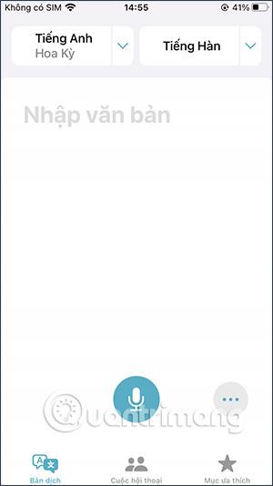 Hvordan oversette engelsk til vietnamesisk på iPhone