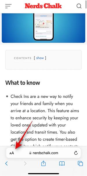 Kako omogućiti način čitanja web stranice na Safariju