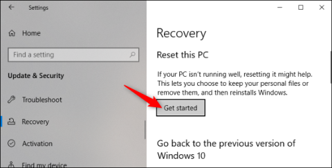 Hogyan állítsa vissza az eszközt az eredeti telepítési állapotba a Fresh Start használatával Windows 10 rendszeren