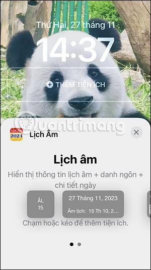 Jednoduchý způsob, jak zobrazit lunární kalendář na zamykací obrazovce iPhone