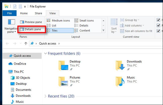 A File Explorer előnézeti ablakának megjelenítése Windows 10/11 rendszeren