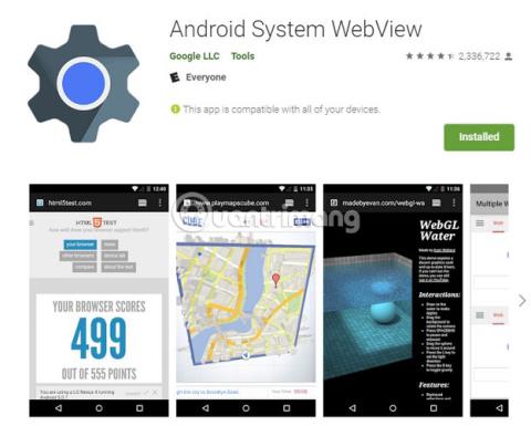 Hvad er Android System Webview, og skal jeg afinstallere det?