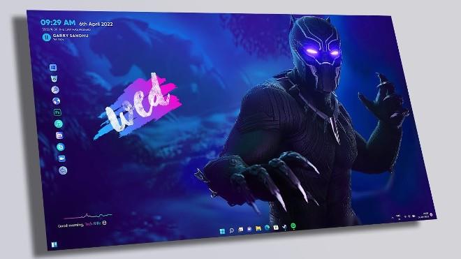 Slik installerer du Black Panther-tema på Windows 10/11