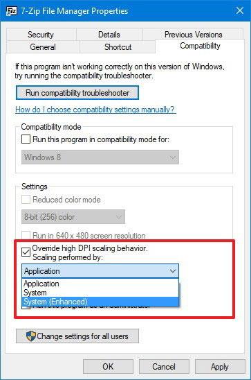 Kako spremeniti DPI, da popravite napake prikaza starih aplikacij v sistemu Windows 10