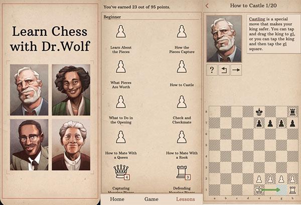 Top applikationer til undervisning i skak på telefoner
