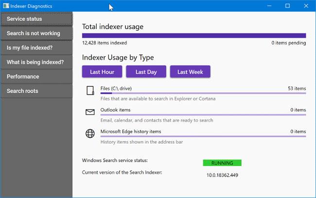 Stáhněte si nástroj Indexer Diagnostic Tool pro Windows 10