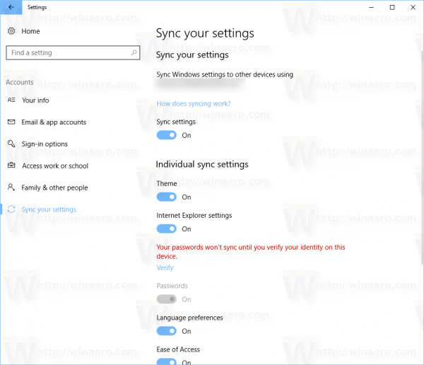 Zabráňte systému Windows 10 v synchronizácii tém medzi zariadeniami