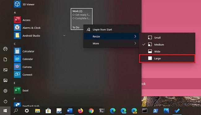 Ako pripnúť zoznam úloh spoločnosti Microsoft do ponuky Štart v systéme Windows 10