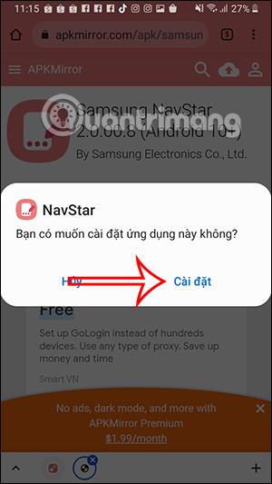 Hvordan endre navigasjonstastikonet på Samsung