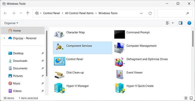 Jak otevřít Component Services v systému Windows 11