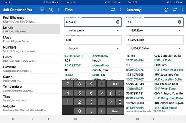 3 nejlepší aplikace pro převod měrných jednotek pro Android