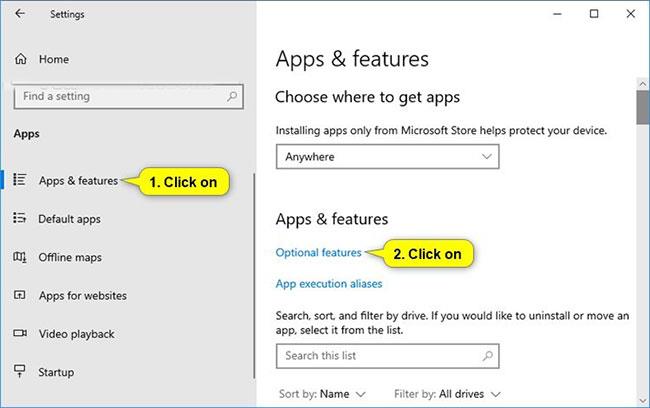 XPS Viewer alkalmazás hozzáadása/eltávolítása Windows 10 rendszerben