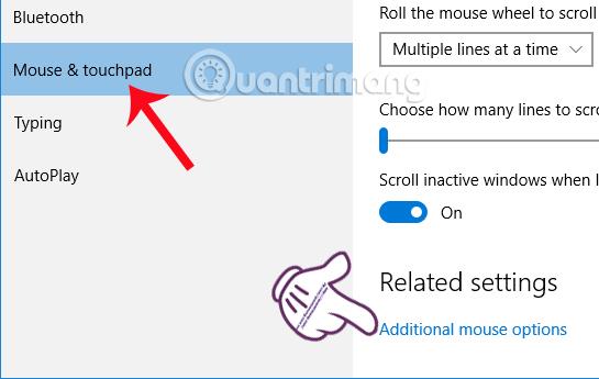 Instruktioner til at ændre rulleretningen på Windows 10 Touchpad