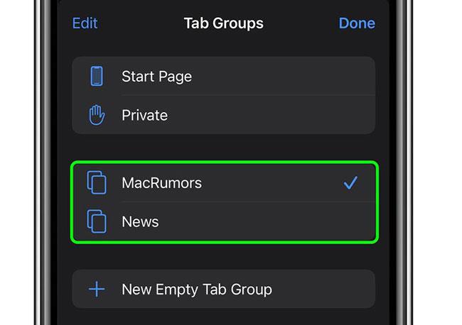 Hur man använder flikgrupper i Safari på iOS 15