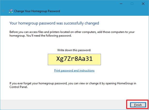 Instruktioner til opsætning og administration af HomeGroup på Windows 10