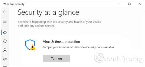 Sådan aktiveres Tamper Protection for Windows Security på Windows 10