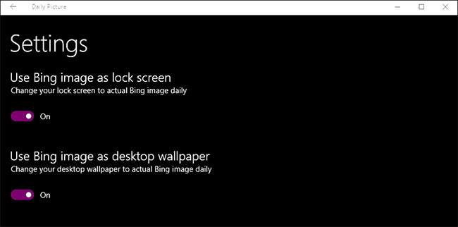 Sådan indstilles Bing Daily Images som Windows 10 tapet og låseskærm