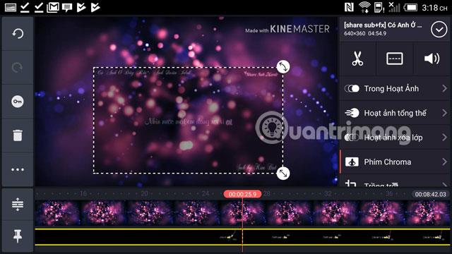 Instruktioner för att skapa undertexter för videor på din telefon med KineMaster