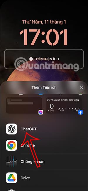 Kā pievienot ChatGPT logrīku iPhone bloķēšanas ekrānam