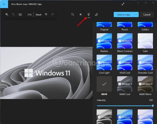 Kako pretvoriti barvne fotografije v črno-bele v sistemu Windows 11 brez namestitve programske opreme