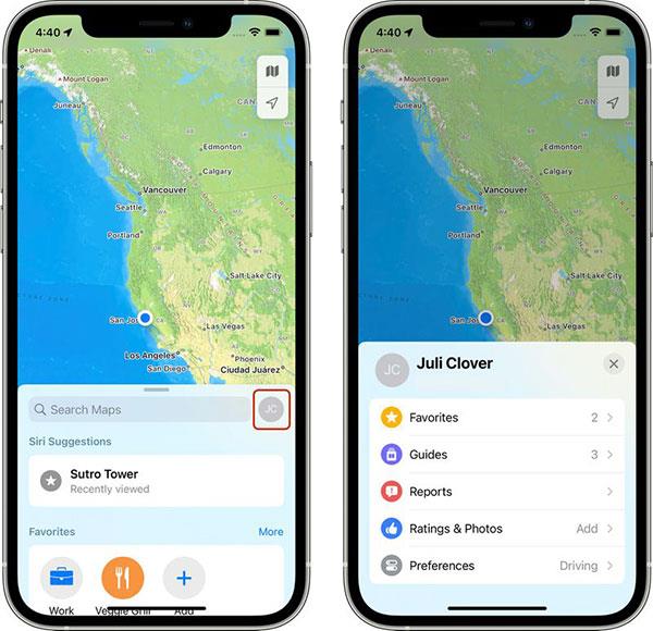 Ting å vite om Maps-applikasjonen på iOS 15