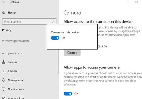 Novērsiet tīmekļa kameras avāriju operētājsistēmā Windows 10